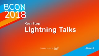 Lightning Talks – Blender Conference 2018 Open Stage