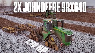 Chisel plowing after sugar beet | 2x John Deere 9RX640 + Bednar Terraland 6000 /1280hp - agp krystof