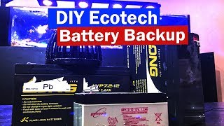 DIY  Ecotech Battery Backup for Mp10, Mp40 Mp60 Vectra or other 12v pumps - aquarium Emergency power