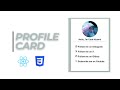 How to Make Responsive Profile Card in React.js