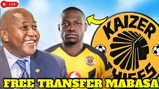 MABASA CLOSE TO LANDING KAIZER CHIEFS IN THE SMALL JANUARY WINDOW ONE REGISTRATION BUMPER IN THE PSL