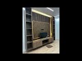 new model wooden tv wall unit design 2025 living room wooden tv cabinet design