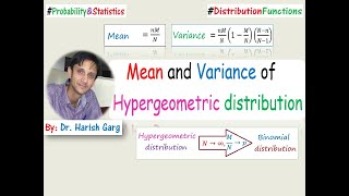 Mean and Variance of Hypergeometric Distribution