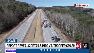 Report reveals new details about crash involving Vt. trooper