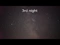 bright flashing light in night sky that does not move plus flares metors and satellites hd video