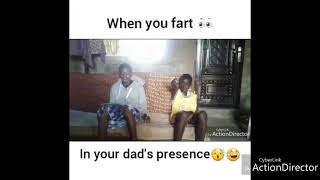 When you fart in an African dad's presence...watch what happens next..have a nice day