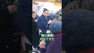 隆の勝関が出てきた #一月場所 #相撲 #sumo #両国国技館 #sumida #tokyo #墨田区