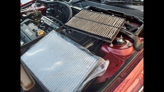 replacing the cabin filter Pollen Filter and cleaning the plenum chamber on a rover 75