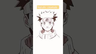 How to draw Naruto 🤩 #shorts #youtubeshorts #short #anime #naruto #art