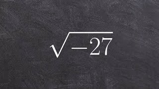 Simplifying negative radicals