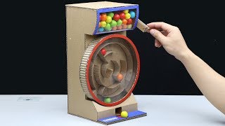 Build GumBall Dispenser Machine from Cardboard