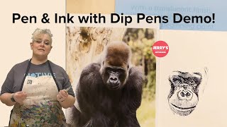 Pen & Ink with Dip Pens Demo