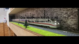 Märklin modulare Modellbahn - Fahrvideo ICE 2