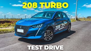 ANDEI NO NOVO PEUGEOT 208 TURBO 2024 - MELHOROU MUITO!