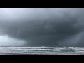 supercell in outer bands of hurricane dorian