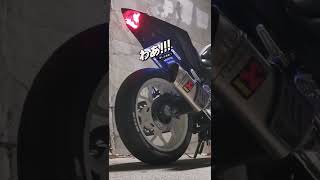 YZF-R25 2015 AKRAPOVIC (偽)  #アフターファイア #shorts #yzfr25 #フルエキ #サウンド #バイク紹介  #AKRAPOVIC #マフラー音 #yzf