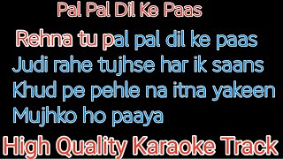 pal pal dil ke pass karaoke with lyrics | rehna tu pal pal dil ke pass karaoke with lyrics