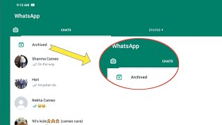 how to use archived on whatsapp in tamil