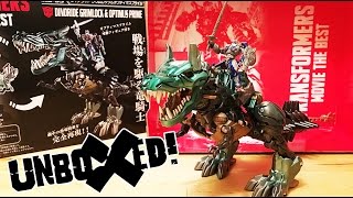 UNBOXED! TAKARA TOMY TRANSFORMERS MB-09 DINORIDE GRIMLOCK \u0026 OPTIMUS PRIME!