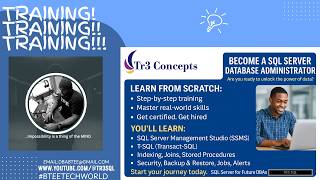 SQL Server Database Administrator Training by TR3 SQL