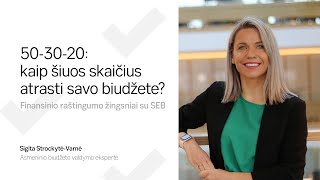 50-30-20: kaip šiuos skaičius atrasti savo biudžete?