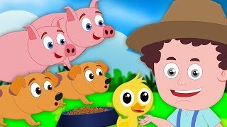 老麦克唐纳有个农场 | 为孩子们押韵 | 动画片 | Nursery Rhyme | Old MacDonald Had A Farm | Kids Channel China | 儿童漫画和婴儿歌曲