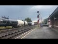 cn local train slowly entering brockville