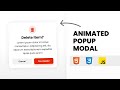 Create a Popup Modal using HTML CSS & JavaScript