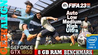 FIFA 23 BENCHMARKS GTX 1650 / 8GB RAM  ULTRA SETTINGS 60FPS