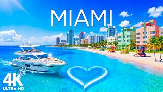 Miami 4K Drone Footage 🇺🇸 South Beach, Luxury Yachts & Tropical Ocean Vibes