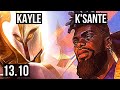 KAYLE vs K'SANTE (TOP) | 4/1/6, 700+ games | KR Master | 13.10