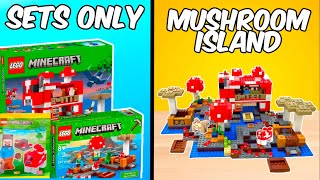 Building a LEGO Minecraft Mushroom island using only sets!