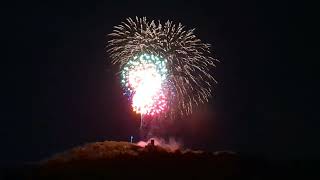 2024 July 4th fireworks ending, Hubbard Park, Meriden, CT 🎆🎆🎆🎇🎇🎇