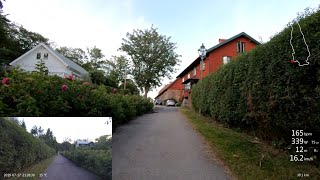 Going to Särö and Kungsbacka - Bicycle Slow TV 2019-07-17