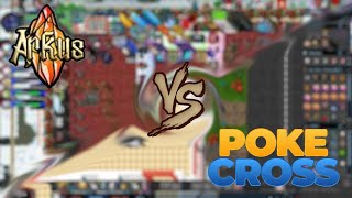 POKE ARKUS VS. POKE CROSS | *MELHOR* POKETIBIA 2025