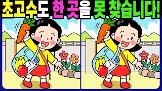 【다른그림찾기 | 치매예방】초고수도 3개 중 한 곳은 못 찾습니다! 재밌고 건강한 두뇌 훈련 퀴즈! 【틀린그림찾기 | 두뇌운동 | Find Difference】#1436