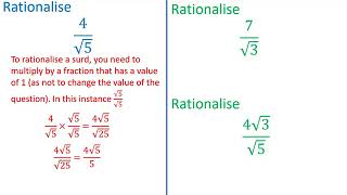 BennettMaths Surds Rationalising