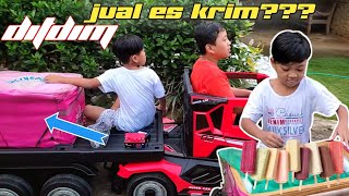 ditdim pake truk besar keliling kampung berbagi ice cream | ditdim berbagi