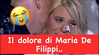 Il dolore di Maria De Filippi per la morte di Maurizio Costanzo..