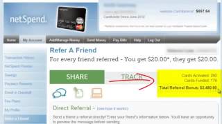 Make Money Online with Netspend refer a friend Prepaid Debit Card Affiliate Programs