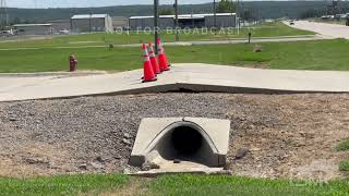 07-26-2022 Sallisaw, Oklahoma  - Heat buckled roadway