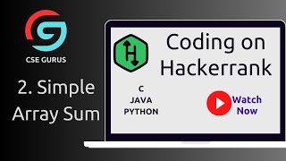 2.Simple Array sum - Hackerrank