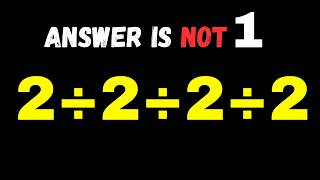 Only 5% Can Solve This Math Problem With Any Mistake!