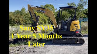 Sany SY35 Mini Excavator Update and Review