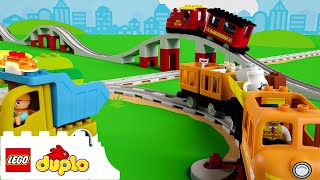 All Aboard the Train Song + More Nursery Rhymes | Learning For Toddlers | LEGO DUPLO