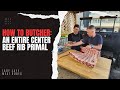 How to butcher an ENTIRE center beef rib primal!