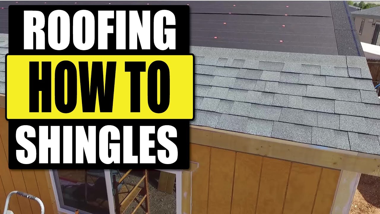 How To Properly Install Architectural Roofing Shingles Made Easy Youtube