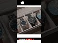 case elegance solid espresso wood watch box organizer with glass display smartwatch