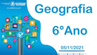 A Água e a Hidrografia - Geografia   6º Ano -  05/11/2021