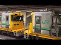 【高崎キヤ工臨返空】キヤe195系1000番台st 11＋st 12編成が大宮駅7番線に警笛を鳴らしながら到着するシーン（工9848d）2022.2.16〜ジョイント音良好〜